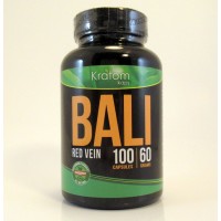 Kratom Kaps - BALI (Red Vein) All Natural Organic Capsules (100ct / 60gm)